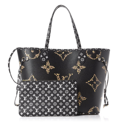 Louis Vuitton Monogram Giant Jungle Neverfull MM Black 1 of 9