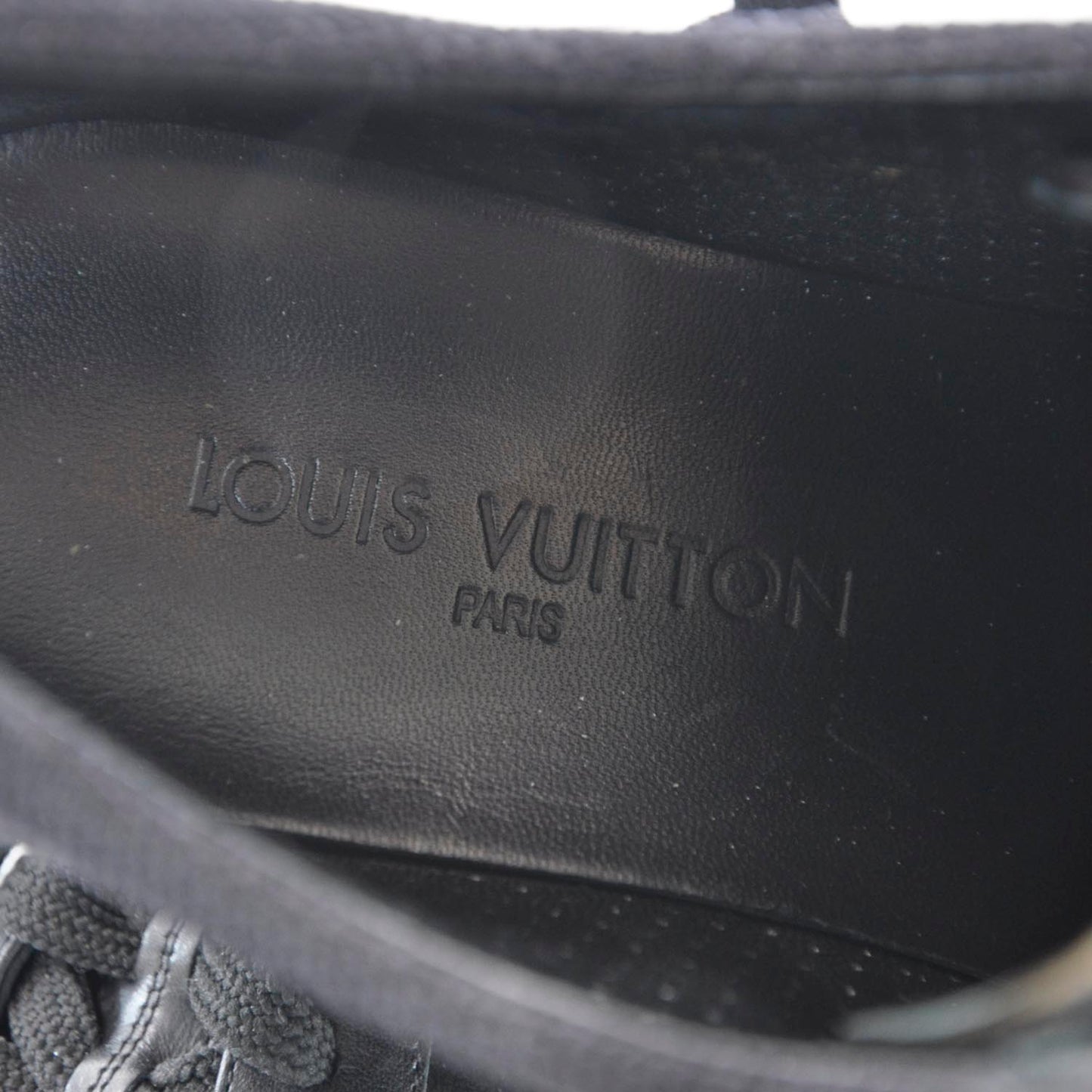 Suede Leather Sneakers 39 Black