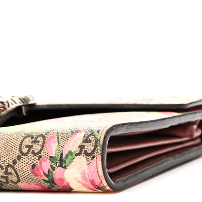 Gucci GG Supreme Monogram Blooms Mini Dionysus Chain Wallet Beige Multicolor Dry Rose 10 of 11