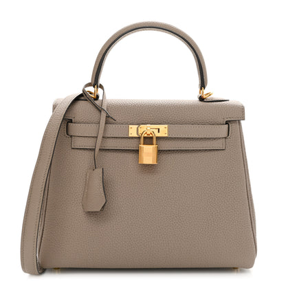 Hermes Togo Kelly Retourne 25 Gris Asphalte 1 of 9