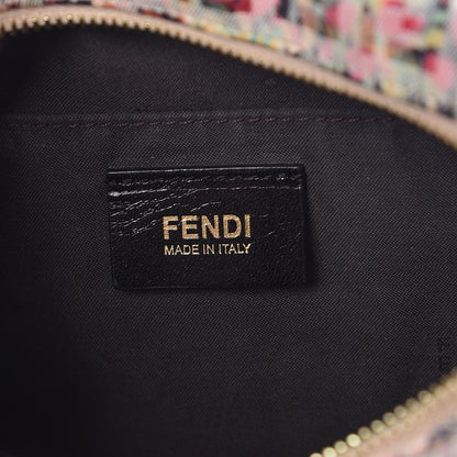 Fendi Zucchino Vitello Floral Forever Boston Rosa Papaya Rosa Confetto 6 of 16