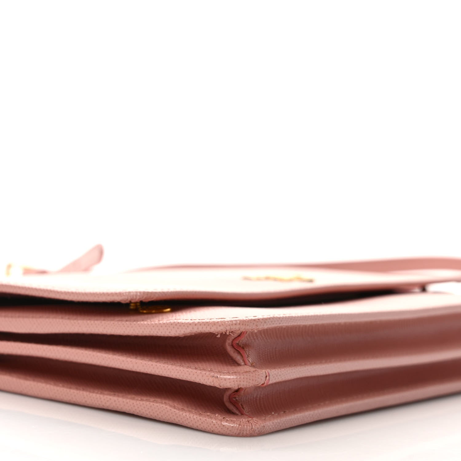 Prada Saffiano Metal Flap Wallet With Strap Orchidea 8 of 10