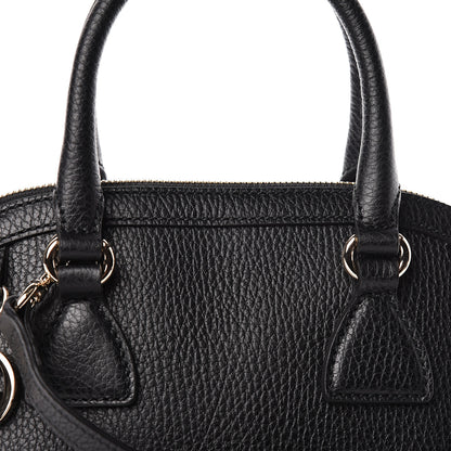 Gucci Dollar Calfskin Small GG Charm Dome Bag Black 8 of 10