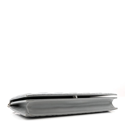 Christian Dior Lambskin Cannage Lady Dior Convertible Clutch Grey 4 of 16