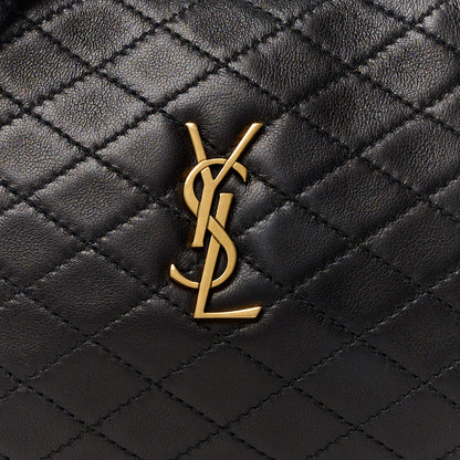 Saint Laurent Lambskin Quilted Gaby Zipped Pouch Black 7 of 10