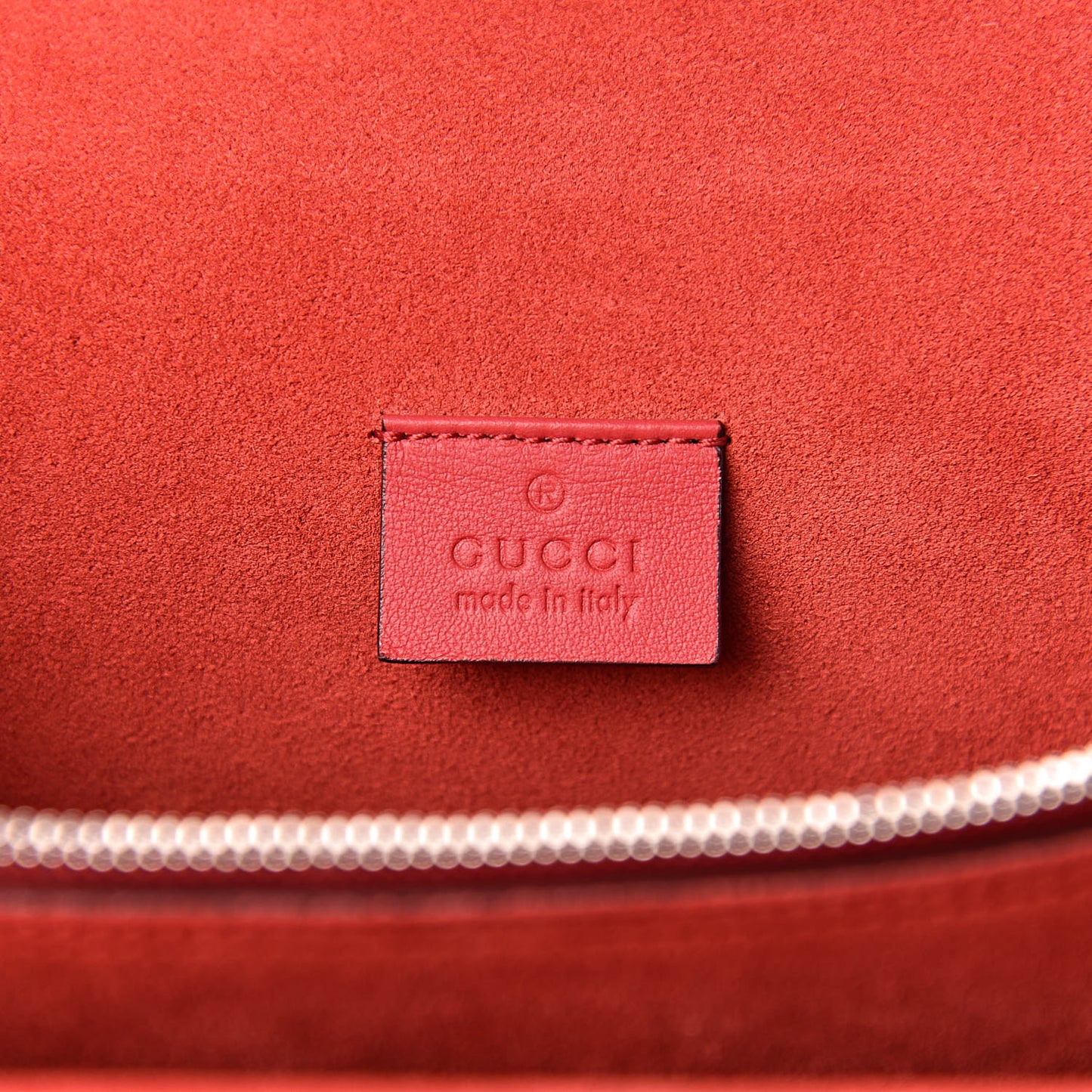 GG Supreme Monogram Suede Cudu Medium Dionysus Shoulder Bag Beige Ebony Vulcanic Red