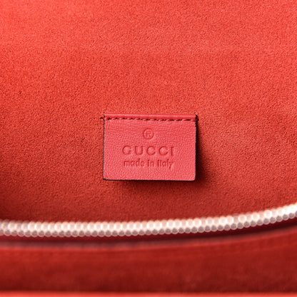 Gucci GG Supreme Monogram Suede Cudu Medium Dionysus Shoulder Bag Beige Ebony Vulcanic Red 6 of 13