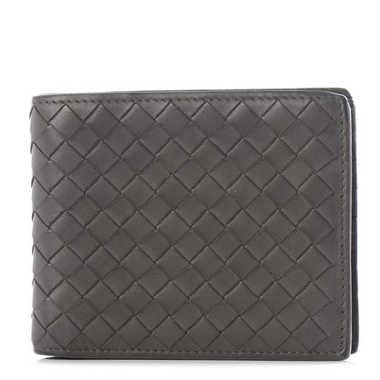 Bottega Veneta Nappa Intrecciato Bi-Fold Wallet Light Grey 1 of 6