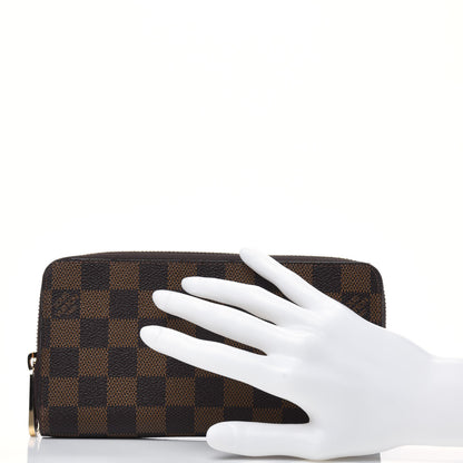 Louis Vuitton Damier Ebene Zippy Wallet Rose Ballerine 2 of 19