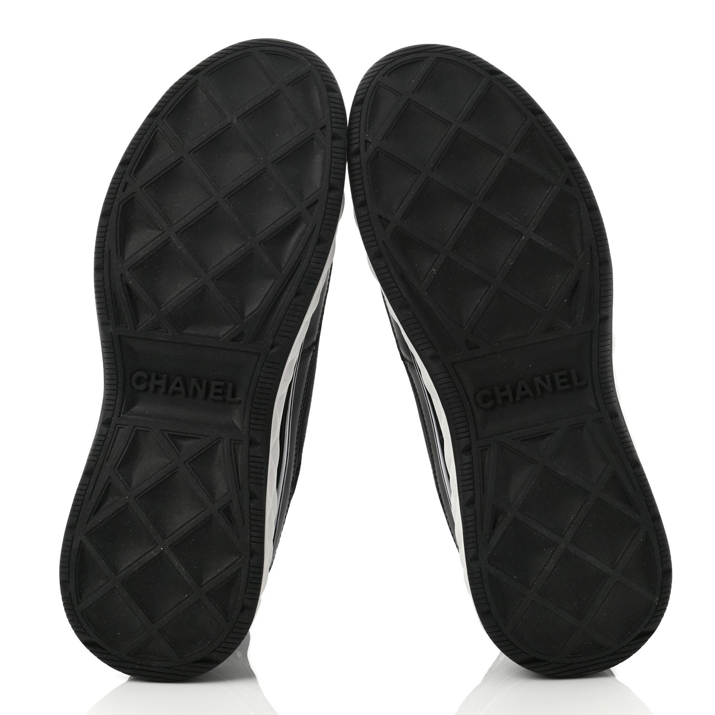 Velvet Calfskin Mixed Fibers CC Sneakers 37 Black