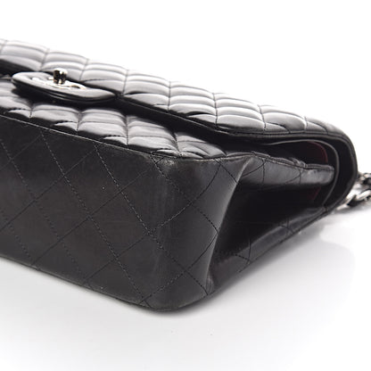 Chanel Lambskin Quilted Jumbo Double Flap Black 9 of 10