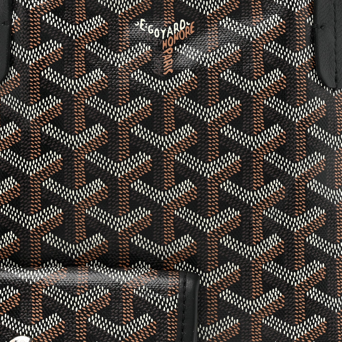 Goyardine Reversible Mini Anjou Black