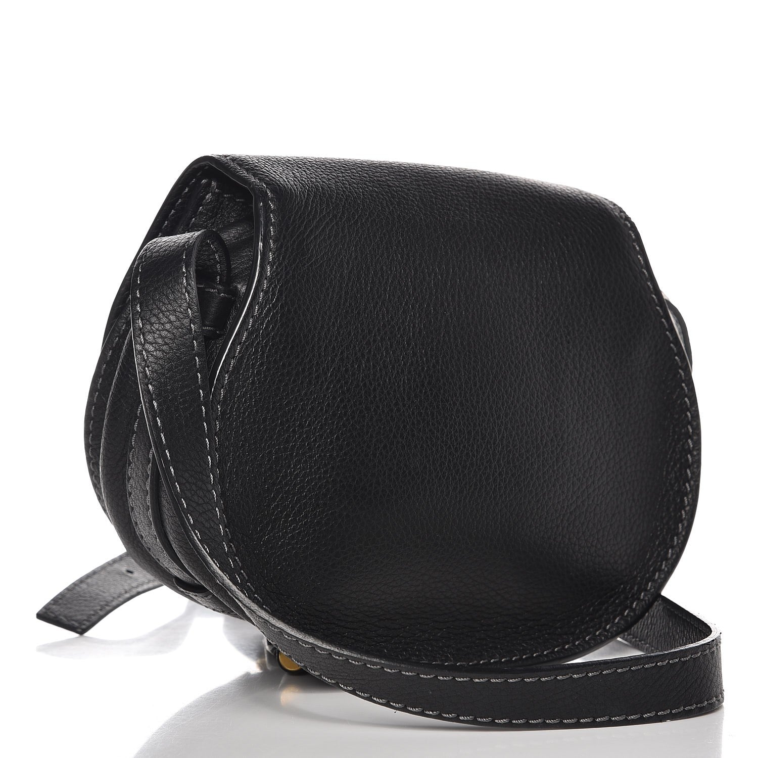 Chloe Calfskin Mini Marcie Round Crossbody Bag Black 3 of 6