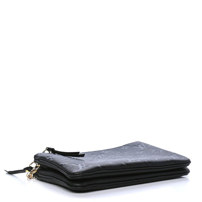 Louis Vuitton Empreinte Double Zip Pochette Black 3 of 5