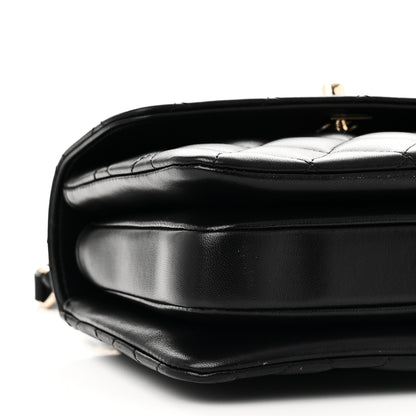 Chanel Lambskin Crystal Quilted Mini Trendy CC Dual Handle Flap Bag Black 9 of 11