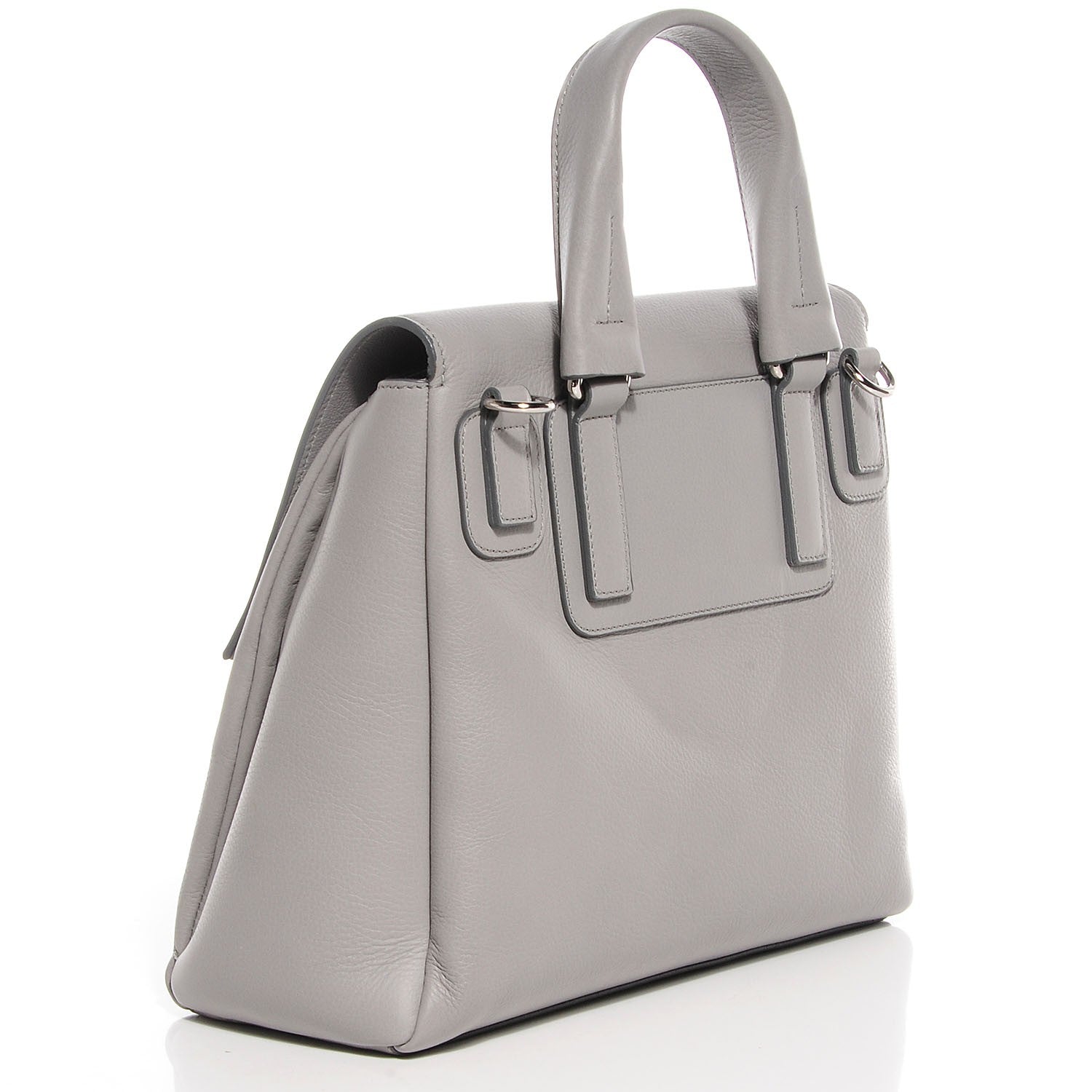 Givenchy Textured Calfskin Small Pandora Pure Flap Bag Pearl Grey 3 of 11