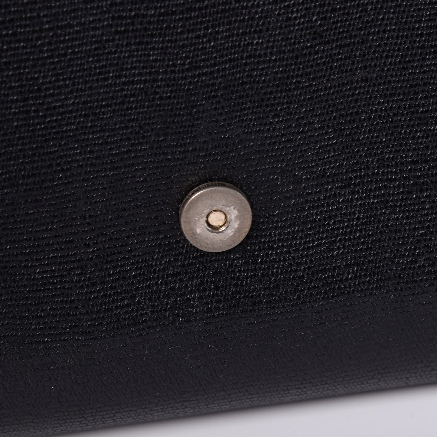 Textured Calfskin Classic Y Ligne Clutch Black