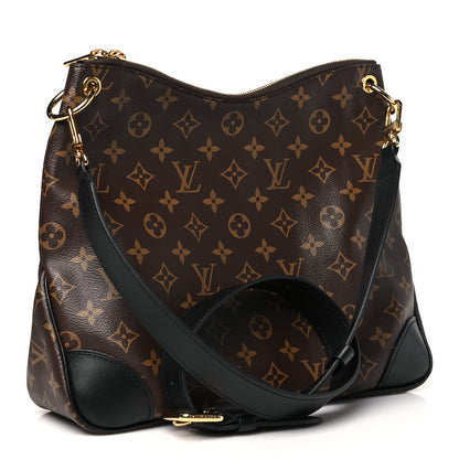 Louis Vuitton Monogram Odeon MM Black 3 of 9