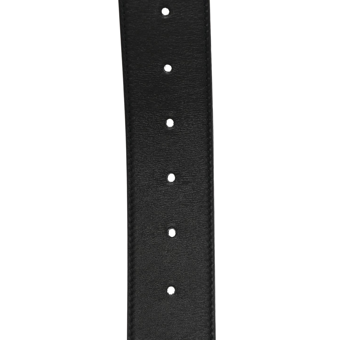 Moon Calfskin Pearl Double G 40mm Belt 85 34 Black Cream