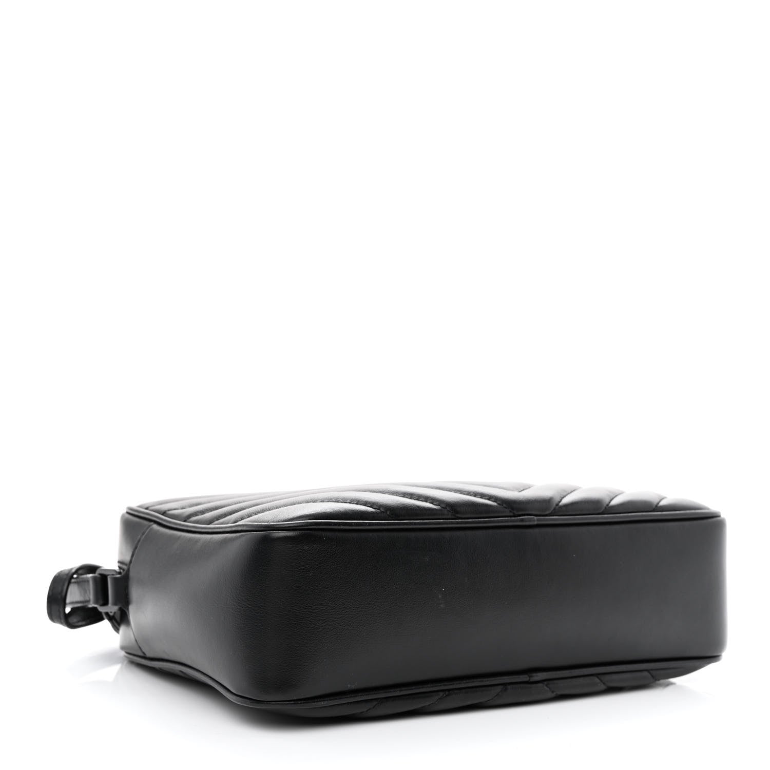Saint Laurent Calfskin Matelasse Monogram Monochrome Lou Camera Bag Black 3 of 9
