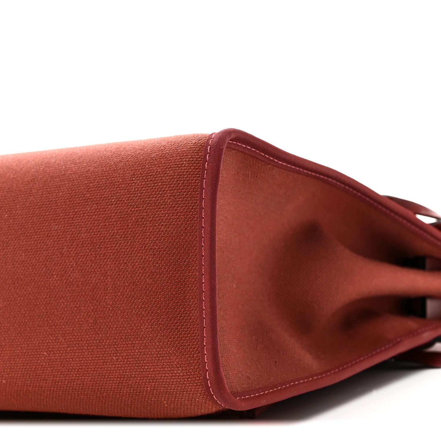 Hermes Vache Hunter Toile Herbag Zip 31 PM Rouge H 11 of 12