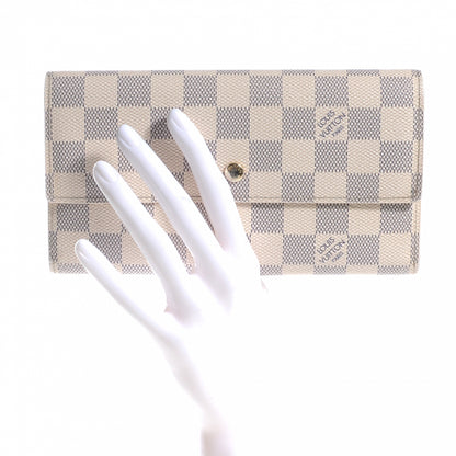 Louis Vuitton Damier Azur Porte Tresor International Wallet 2 of 7