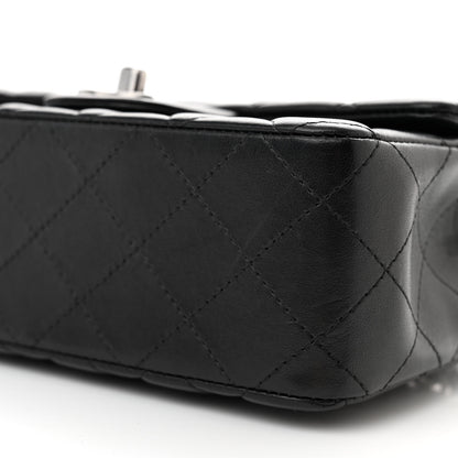 Chanel Lambskin Quilted Mini Rectangular Flap Black 10 of 11
