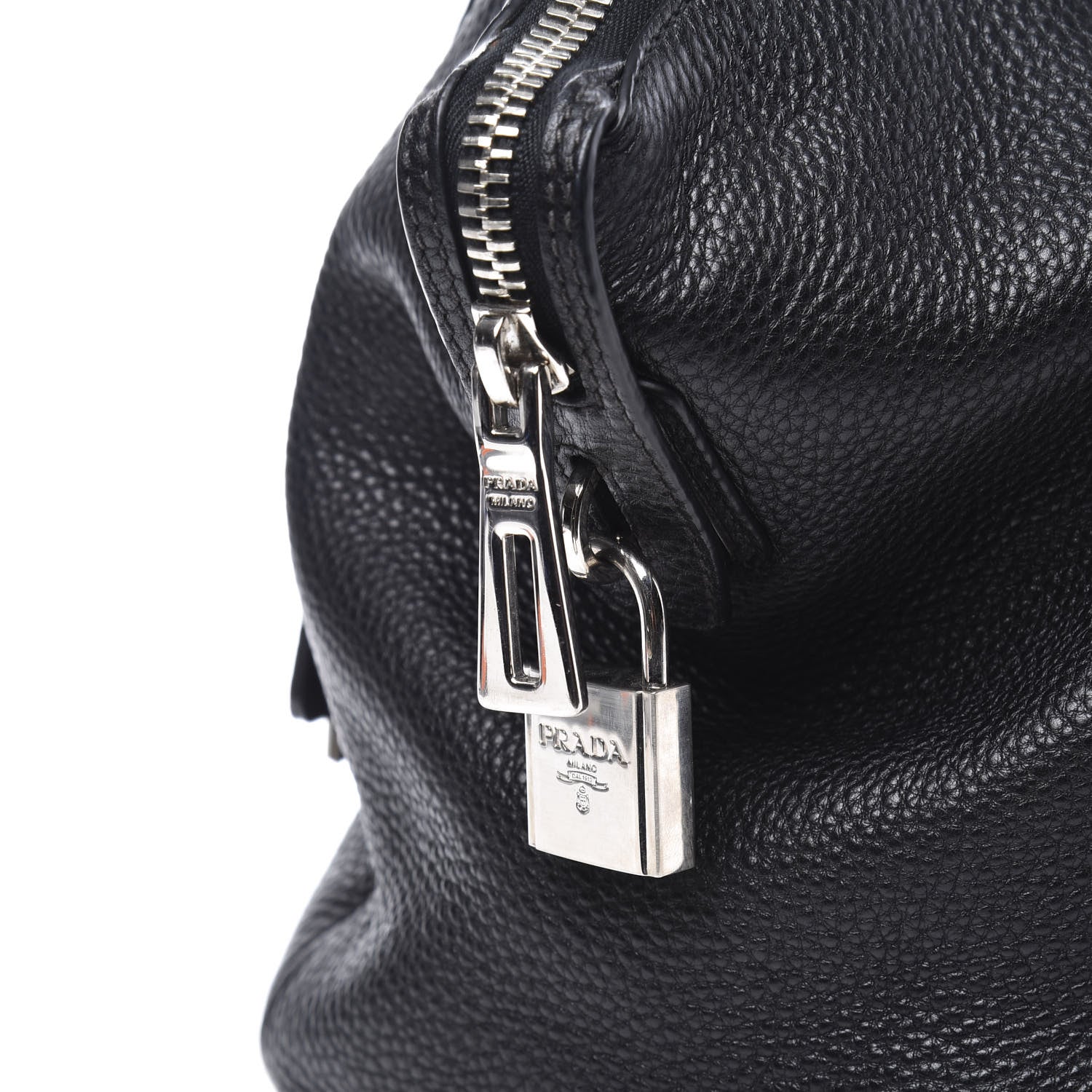 Prada Vitello Daino Shopping Tote Black 11 of 11