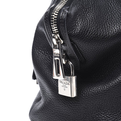 Prada Vitello Daino Shopping Tote Black 11 of 11