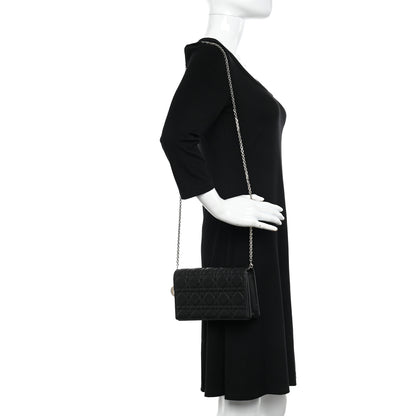 Christian Dior Lambskin Cannage Lady Dior Pouch Black 2 of 10