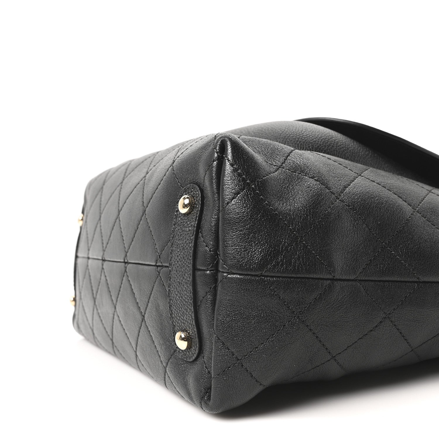 Chanel Sheepskin Caviar Quilted Medium Shopping Tote Black 10 of 10