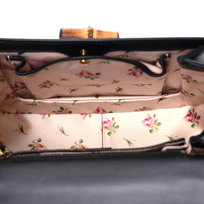 Gucci Calfskin Plexiglass Medium Classic 2 Top Handle Bag Black 5 of 14