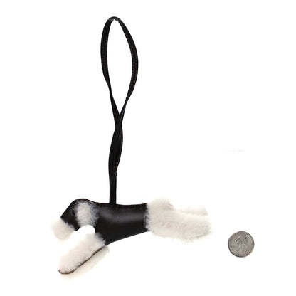 Hermes Milo Lambskin Shearling Budy Charm Chocolate 2 of 5