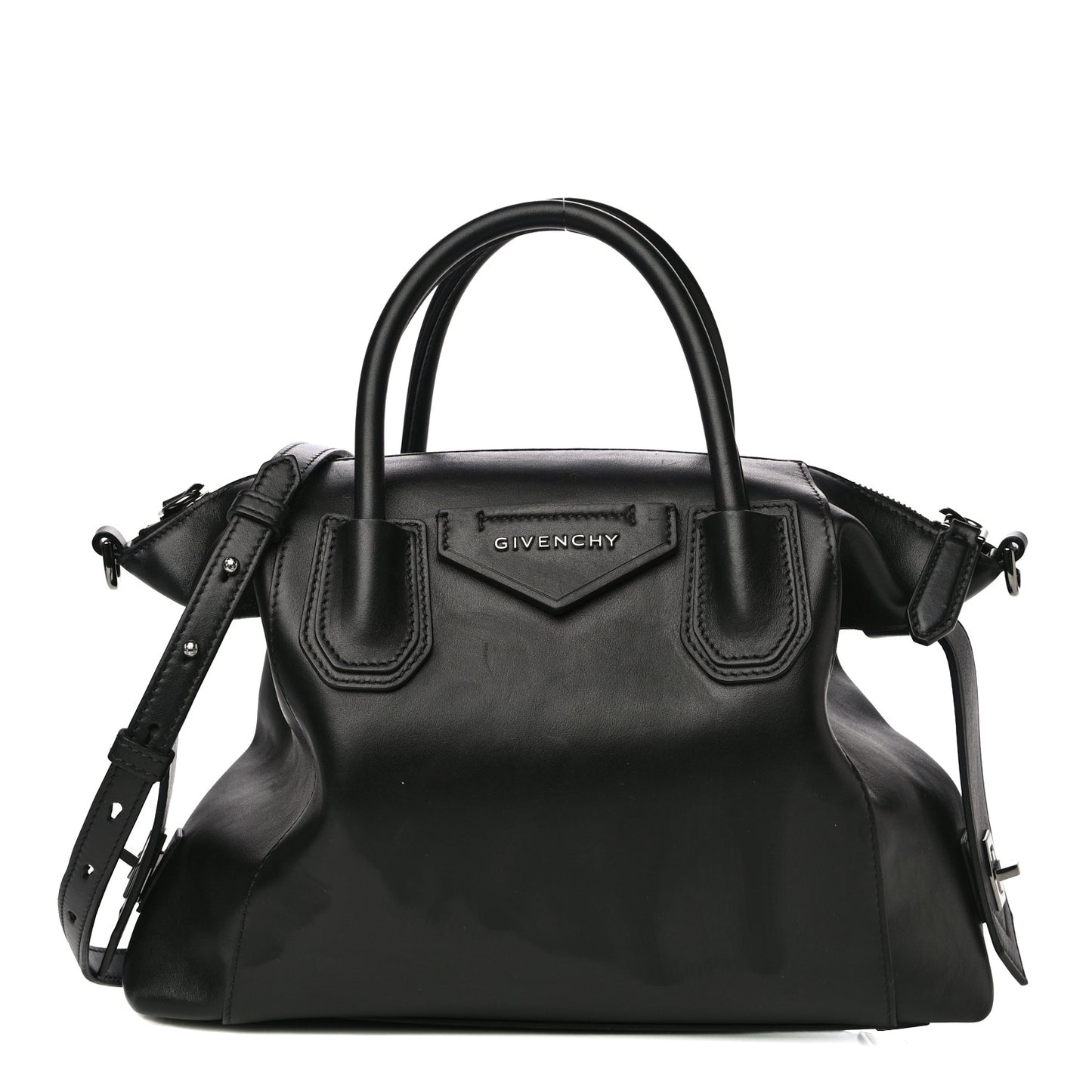 Smooth Calfskin Small Soft Antigona Black