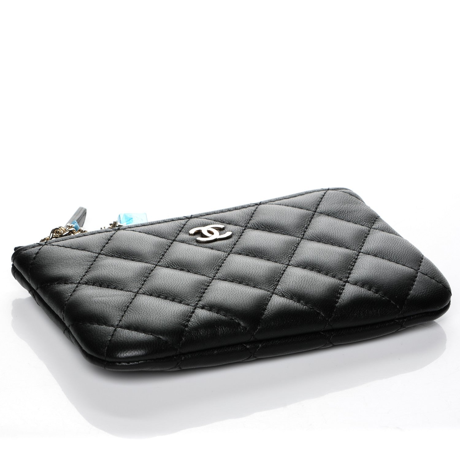Chanel Lambskin Quilted Small Casino Cosmetic Case Black 4 of 7