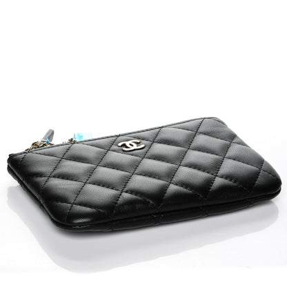 Chanel Lambskin Quilted Small Casino Cosmetic Case Black 4 of 7