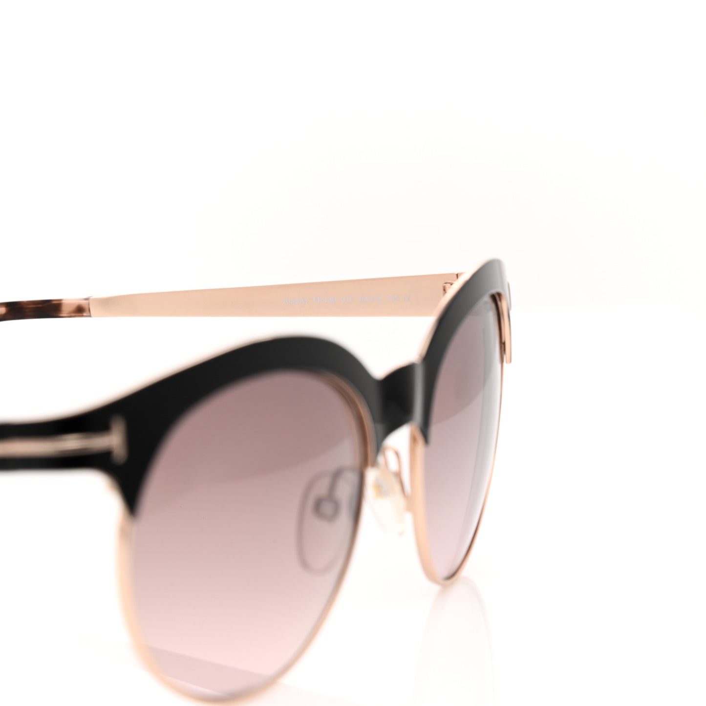 Angela Sunglasses TF438 Black and Tortoise
