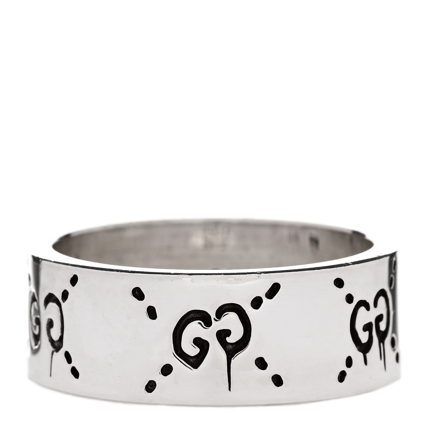Sterling Silver GucciGhost Hamlet Skull Ring 63 10.5