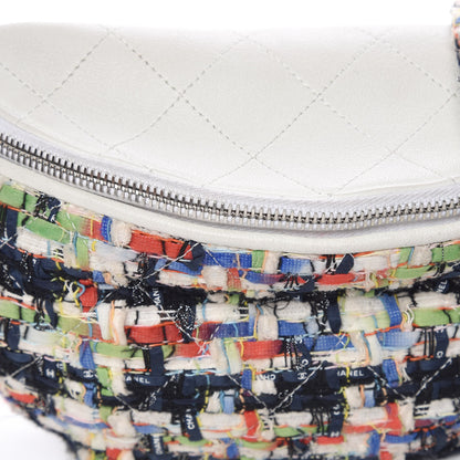 Chanel Lambskin Tweed Waist Bag Ecru Red Blue 10 of 10