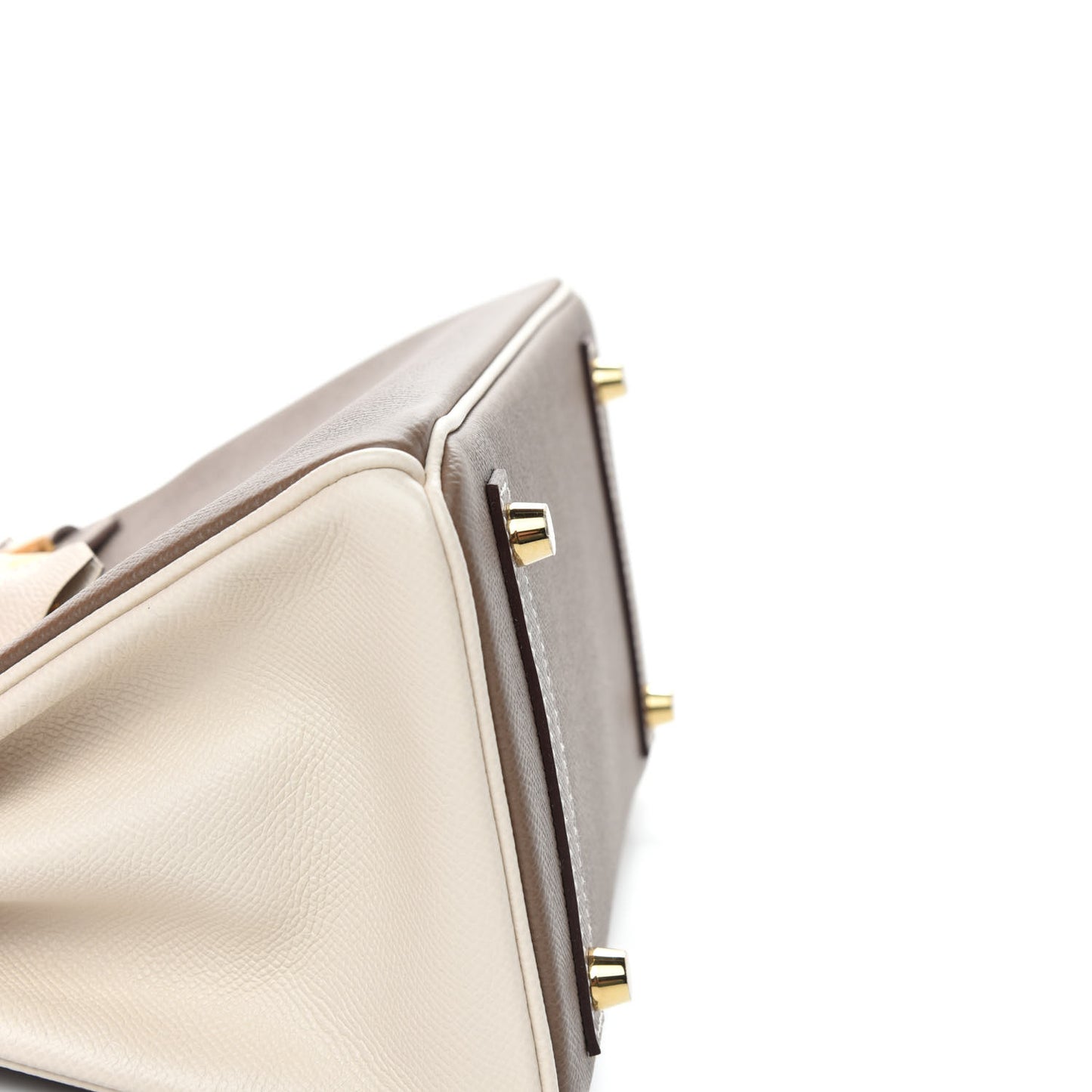 Epsom Horseshoe Birkin 25 Etoupe Craie