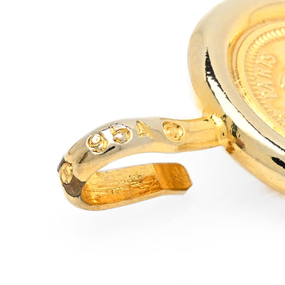 Chanel Metal Chain CC Medallion Belt Gold 4 of 4