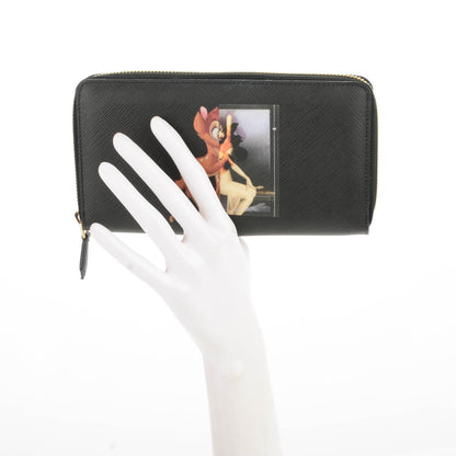 Givenchy Textured Coated Canvas Iconic Bambi Print Zip Around Wallet 2 of 8