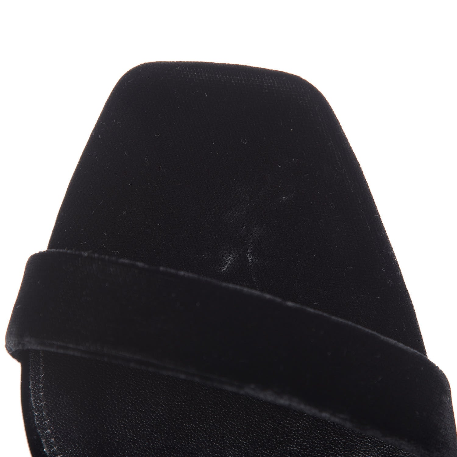 Saint Laurent Velvet Amber 105 Ankle Strap Sandals 40 Black 11 of 12