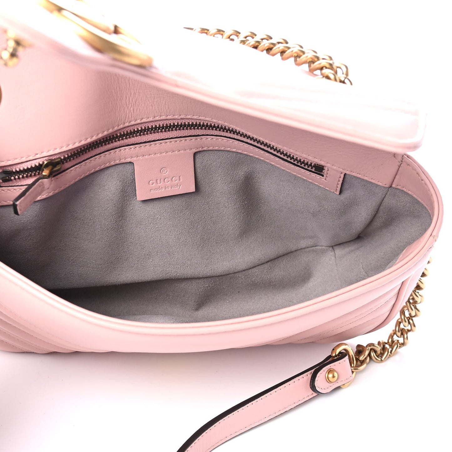 Calfskin Matelasse Small GG Marmont Shoulder Bag Perfect Pink