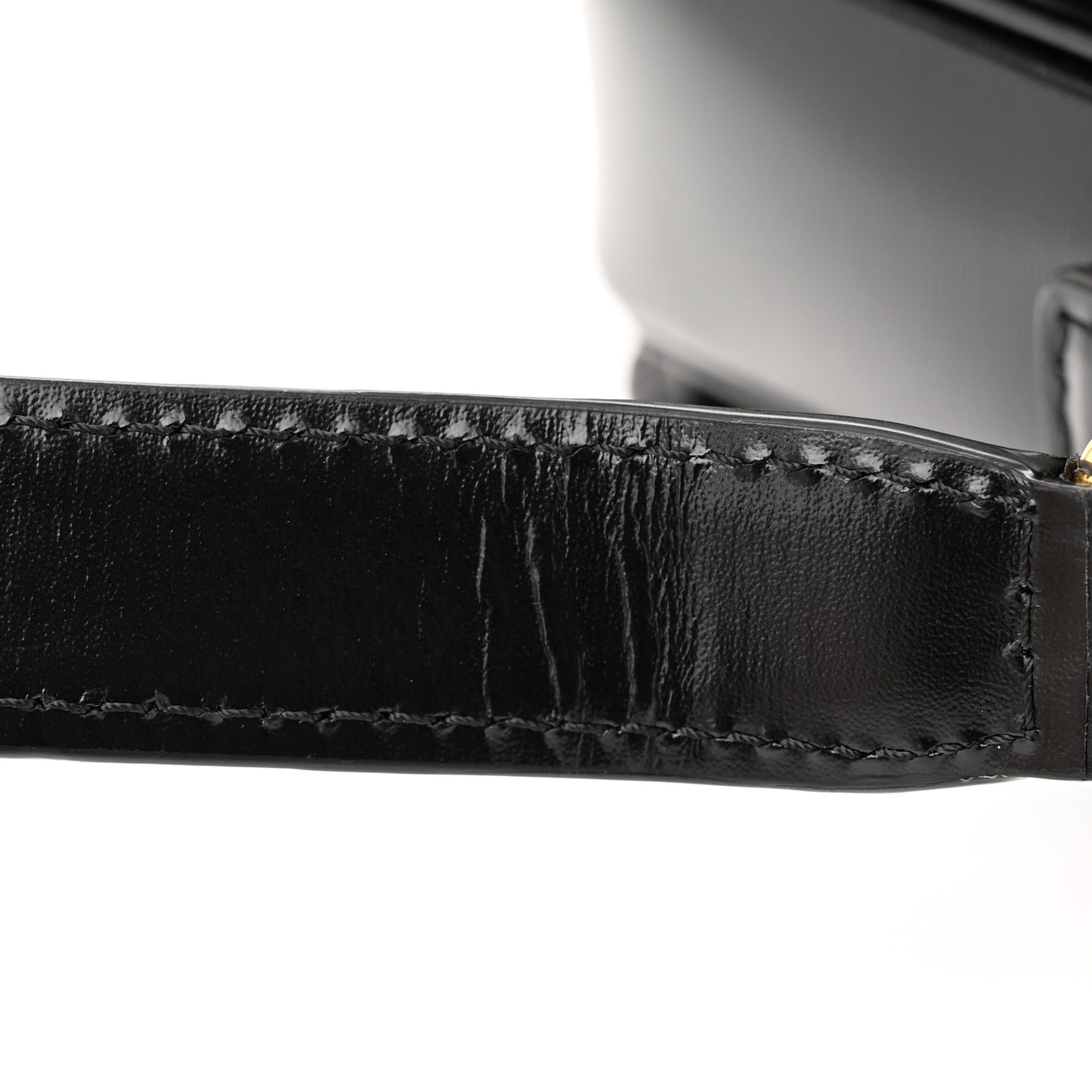 Shiny Calfskin Medium Triomphe Black