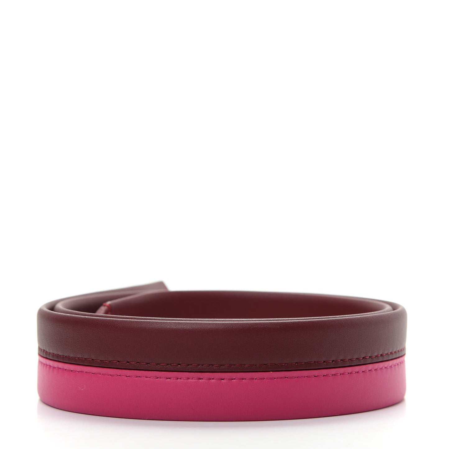Calfskin Cluny BB Shoulder Strap Bordeaux Fuchsia