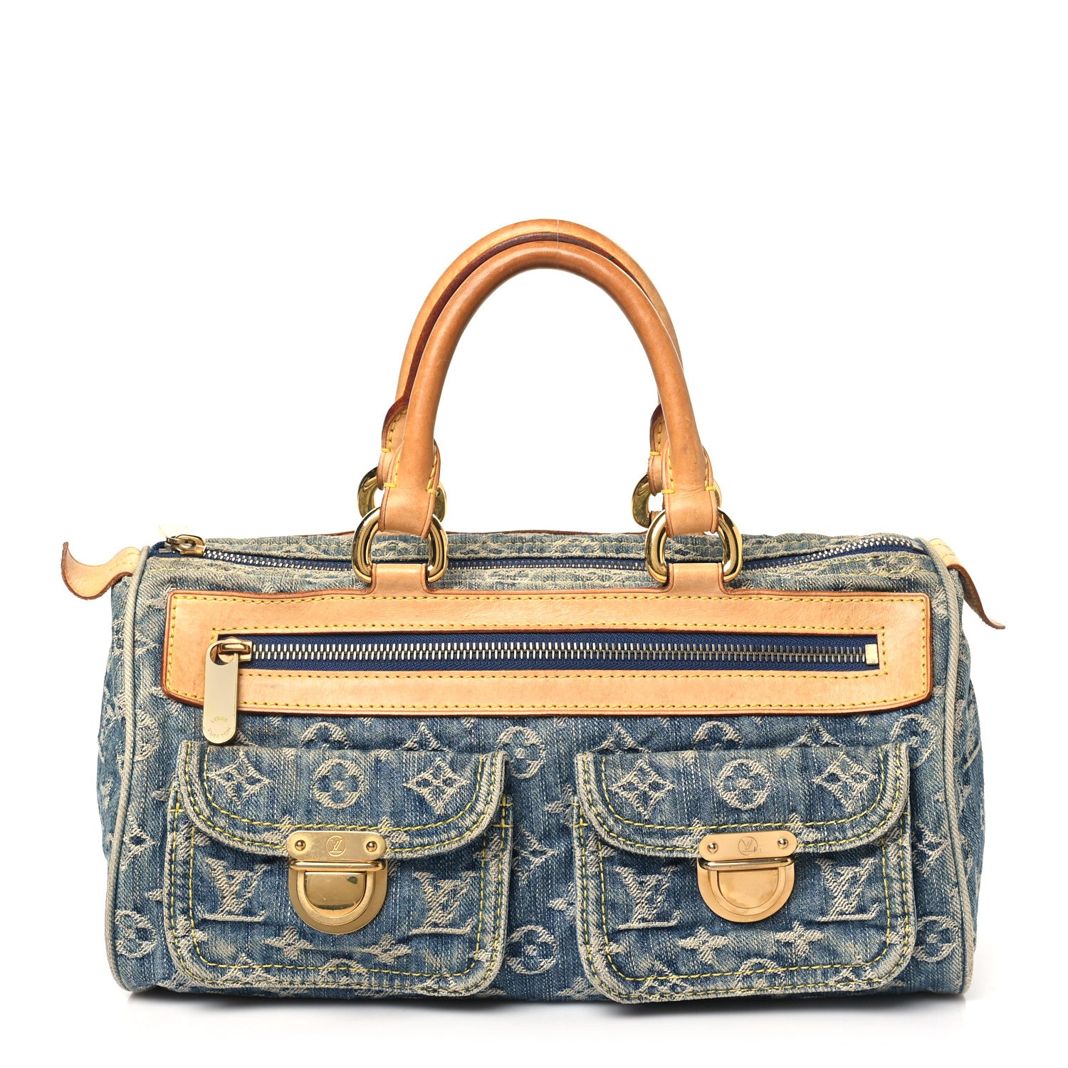 Louis Vuitton Monogram Denim Neo Speedy Blue 1 of 13