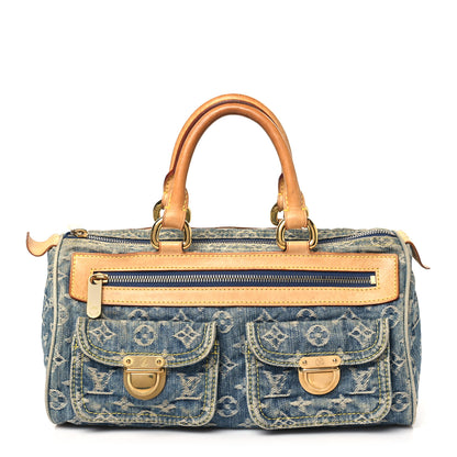 Louis Vuitton Monogram Denim Neo Speedy Blue 1 of 13