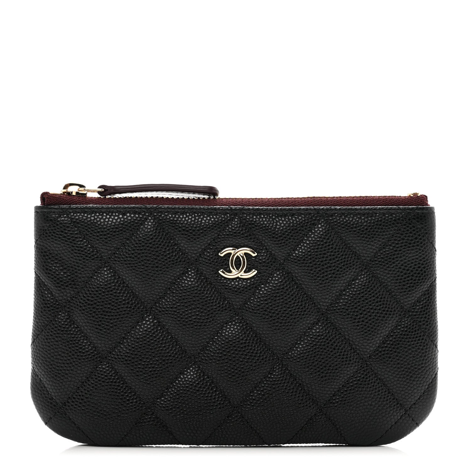 Chanel Caviar Quilted Small Cosmetic Case Black 1 of 7