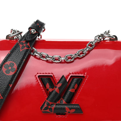 Louis Vuitton Patent Monogram Infrarouge Twist Shoulder Bag PM Coquelicot 7 of 9
